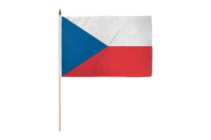 Czech Republic 12x18in Stick Flag