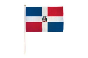 Dominican Republic 12x18in Stick Flag