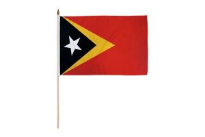 East Timor (Timor-Leste) 12x18in Stick Flag