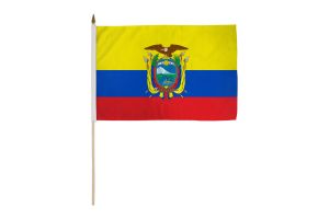 Ecuador 12x18in Stick Flag