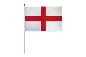 England 12x18in Stick Flag