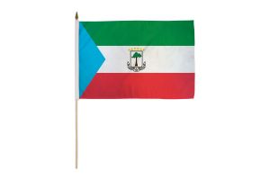 Equatorial Guinea 12x18in Stick Flag