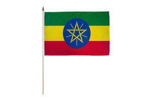 Ethiopia (Star) 12x18in Stick Flag