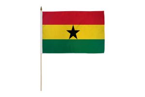 Ghana 12x18in Stick Flag