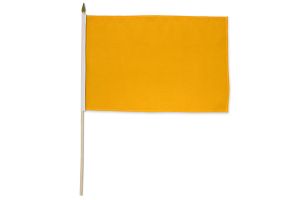 Gold Solid Color 12x18in Stick Flag