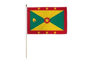 Grenada 12x18in Stick Flag