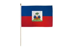 Haiti 12x18in Stick Flag