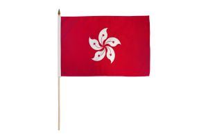 Hong Kong 12x18in Stick Flag