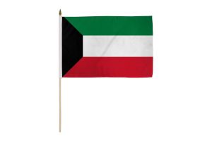 Kuwait 12x18in Stick Flag