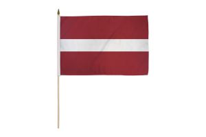 Latvia 12x18in Stick Flag
