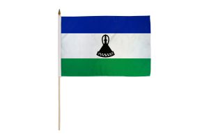 Lesotho 12x18in Stick Flag
