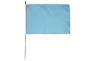 Light Blue Solid Color 12x18in Stick Flag