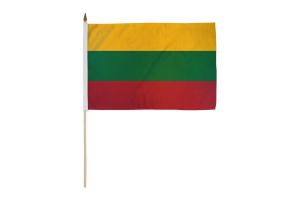 Lithuania 12x18in Stick Flag