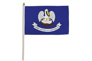 Louisiana 12x18in Stick Flag