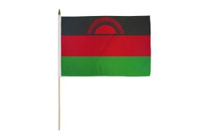 Malawi 12x18in Stick Flag