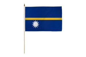 Nauru 12x18in Stick Flag
