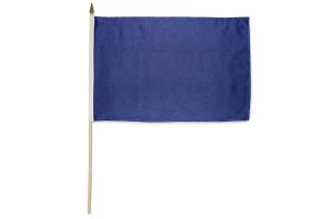 Navy Blue Solid Color 12x18in Stick Flag