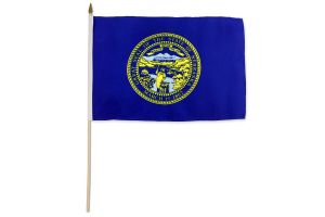 Nebraska 12x18in Stick Flag