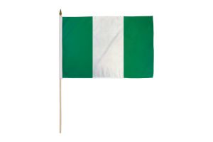 Nigeria 12x18in Stick Flag