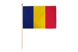 Romania 12x18in Stick Flag