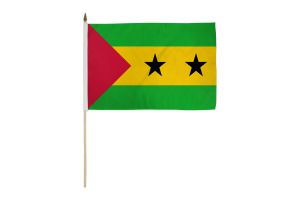 Sao Tome & Principe 12x18in Stick Flag