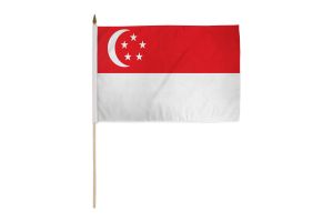 Singapore 12x18in Stick Flag