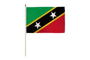 St. Kitts & Nevis 12x18in Stick Flag