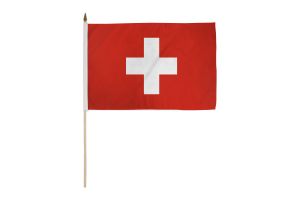 Switzerland 12x18in Stick Flag
