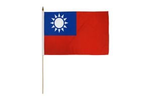Taiwan 12x18in Stick Flag
