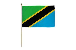 Tanzania 12x18in Stick Flag