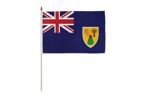 Turks & Caicos 12x18in Stick Flag