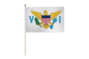 US Virgin Islands 12x18in Stick Flag