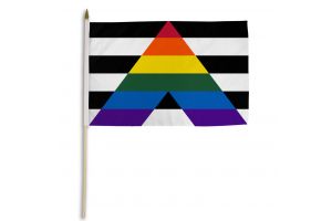 Gay Straight Alliance 12x18in Stick Flag