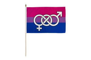 Bisexual (Symbol) 12x18in Stick Flag