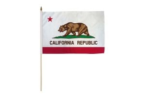 California 12x18in Stick Flag