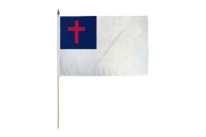 Christian 12x18in Stick Flag