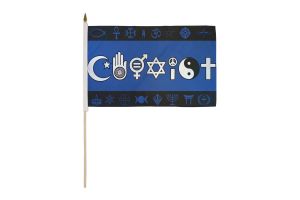 Coexist 12x18in Stick Flag