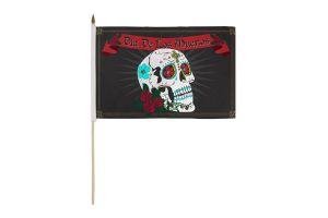 Day of the Dead 12x18in Stick Flag