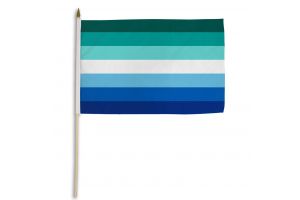 Gay Male MLM 12x18in Stick Flag