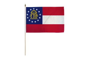 Georgia (State) 12x18in Stick Flag