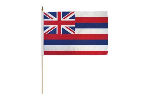 Hawaii 12x18in Stick Flag