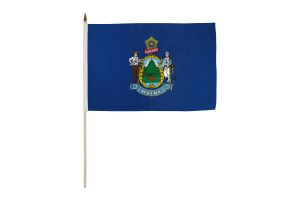 Maine 12x18in Stick Flag