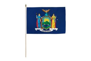 New York 12x18in Stick Flag