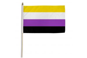 Non-Binary 12x18in Stick Flag