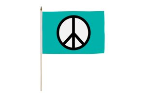 Peace 12x18in Stick Flag