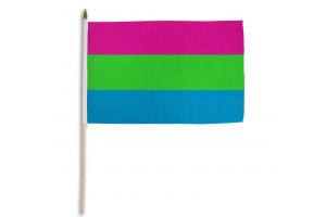 Polysexual 12x18in Stick Flag
