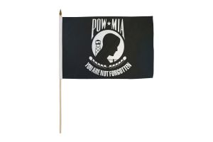 POW-MIA (Standard) 12x18in Stick Flag