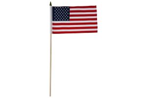 USA 8x12in Stick Flag