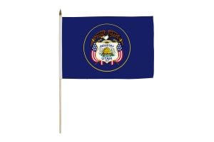 Utah (1913) 12x18in Stick Flag
