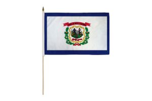 West Virginia 12x18in Stick Flag